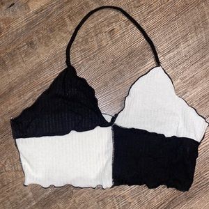 Black & White Checker Top